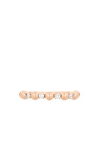 Small Gifu Ring, 18k Pink Gold & Diamonds